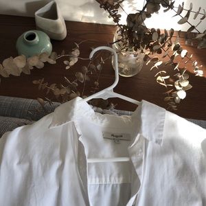 Madewell Oversized Boyfriend Button Down in white